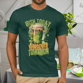 Irish Beer Clover Grunge Funny St Patrick Day Mann T-shirt