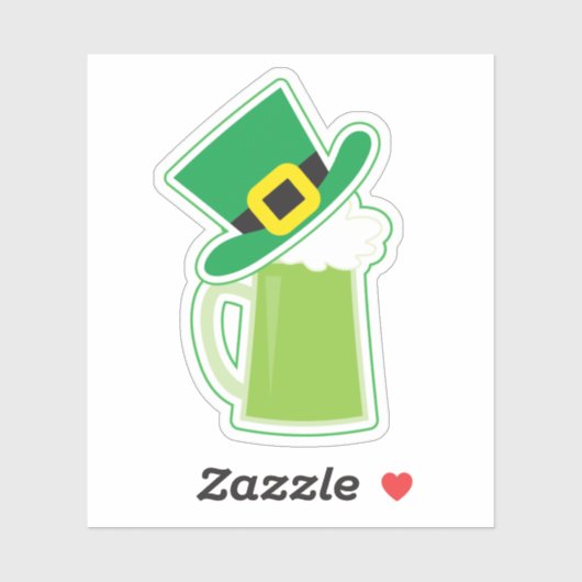 Irish Beer Contour Sticker (Vel)