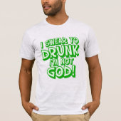 Irish Beer Drink festiviteiten Humor T-shirt (Voorkant)