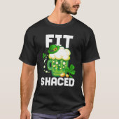 Irish Beer Fit Shaced St Patrick's Day Green Shamr T-shirt (Voorkant)