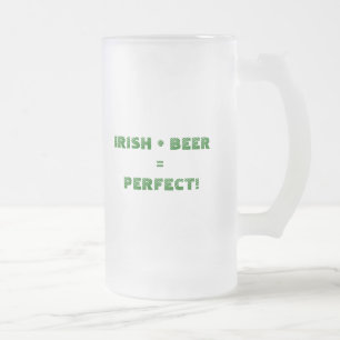 Irish Beer Glass Matglas Bierpul