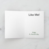 Irish Beer Hugger St. Patrick's Day Wenskaart Kaart (Binnen)