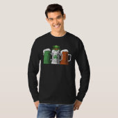 Irish Beer Ireland Flag St Patricks Day Beer  Men  T-shirt (Voorkant volledig)