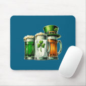 Irish Beer Ireland Flag St Patricks Day Muismat (Met muis)