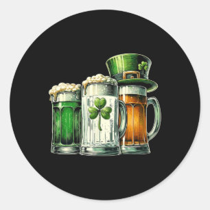 Irish Beer Ireland Flag St Patricks Day Ronde Sticker