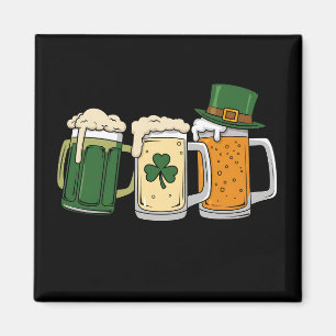 Irish Beer Ireland Flag St Patrick's Day Shamrock Magneet