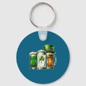 Irish Beer Ireland Flag St Patricks Day  Sleutelhanger (Voorkant)