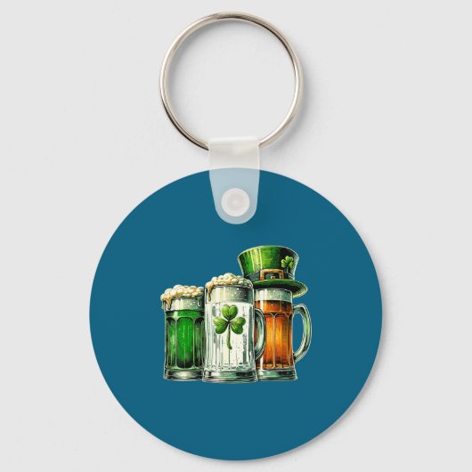 Irish Beer Ireland Flag St Patricks Day  Sleutelhanger (Voorkant)
