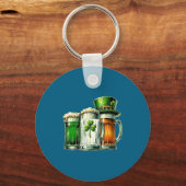 Irish Beer Ireland Flag St Patricks Day  Sleutelhanger (Voorkant)
