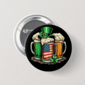 Irish Beer Ireland St Patricks Day Drink feest Ronde Button 5,7 Cm (Voorkant /achterkant)