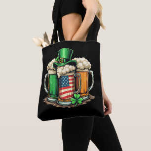 Irish Beer Ireland St Patricks Day Drink feest Tote Bag
