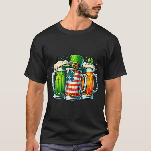 Irish Beer Ireland St Patricks Day Drinking Party  T-shirt (Voorkant)
