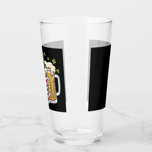 Irish Beer Ireland USA Amerikaanse vlag St Patrick Glas (Links)