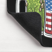 Irish Beer Ireland USA Amerikaanse vlag St Patrick Muismat (Hoek)