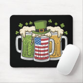 Irish Beer Ireland USA Amerikaanse vlag St Patrick Muismat (Met muis)