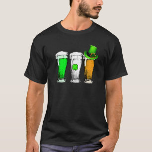 Irish Beer Love Ireland Flag St Patricks Day Manne T-shirt