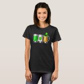 Irish Beer Love Ireland Flag St Patricks Day Manne T-shirt (Voorkant volledig)