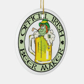 Irish Beer Maker Keramisch Ornament (Rechts)