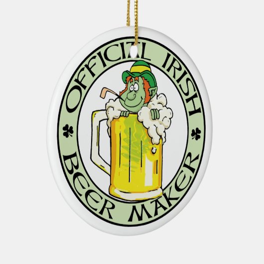 Irish Beer Maker Keramisch Ornament (Rechts)