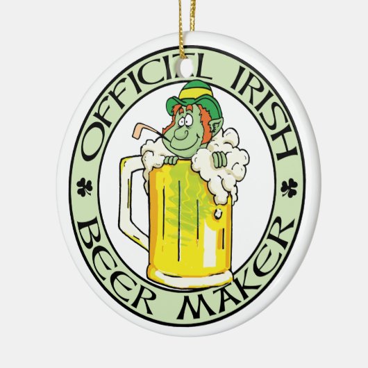 Irish Beer Maker Keramisch Ornament (Links)
