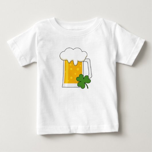 Irish Beer Mok met Shamrock Clover (Voorkant)