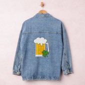 Irish Beer Mok met Shamrock Clover Denim Jacket (Hangar)