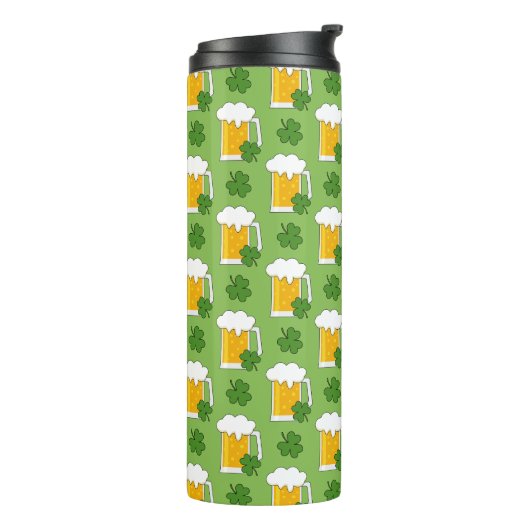 Irish Beer Mok met Shamrock Clover Pattern (Gedraaid links)