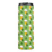 Irish Beer Mok met Shamrock Clover Pattern (Achterkant)