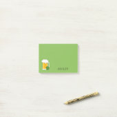 Irish Beer Mok met Shamrock Clover | personalisere Post-it® Notes (Op bureau)