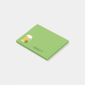Irish Beer Mok met Shamrock Clover | personalisere Post-it® Notes (Schuin)
