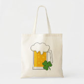 Irish Beer Mok met Shamrock Clover Tote Bag (Voorkant)