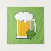Irish Beer Mok met Shamrock Clover Wandkleed (Voorkant)