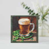 Irish beer needlepoint kaart (Staand voorkant)