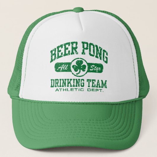 Irish Beer Pong Trucker Pet (Voorkant)