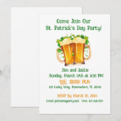 Irish Beer St. Patrick's Day Party Kaart (Voorkant / Achterkant)