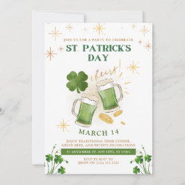 Irish Beers & Cheer St. Patrick's Day Party Kaart