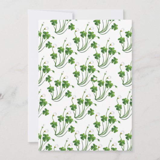 Irish Beers & Cheer St. Patrick's Day Party Kaart (Achterkant)