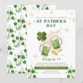 Irish Beers & Cheer St. Patrick's Day Party Kaart