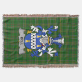 Irish Bell Coat of Arms Family Crest Ierland Deken (Voorkant)