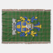 Irish Bennis Coat of Arms Family Crest Ireland Deken (Voorkant)