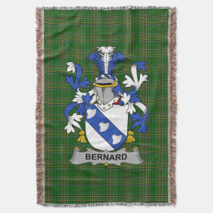 Irish Bernard Coat of Arms Family Crest Ireland Deken