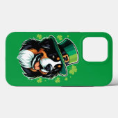 Irish Bernese Dog Leprechaun Pet St Patricks Day Case-Mate iPhone Case (Achterkant (horizontaal))