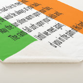 Irish Bessing Sherpa Blanket Deken (3/4)