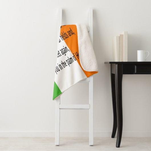 Irish Bessing Sherpa Blanket Deken (In situ)