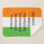 Irish Bessing Sherpa Blanket Deken (Voorkant (horizontaal))