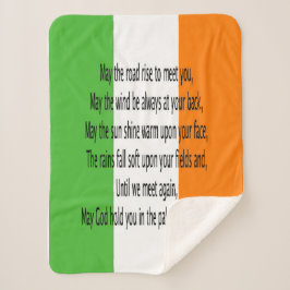 Irish Bessing Sherpa Blanket Sherpa Deken