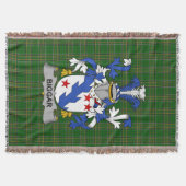 Irish Biggar Coat of Arms Family Crest Ierland Deken (Voorkant)