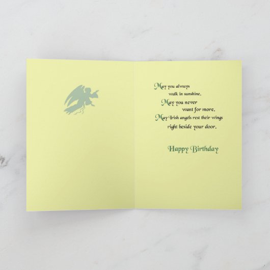 Irish Birthday Blessing Kaart (Binnen)