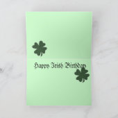 Irish Birthday Card Kaart (Binnen)