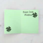 Irish Birthday Card Kaart (Binnen)